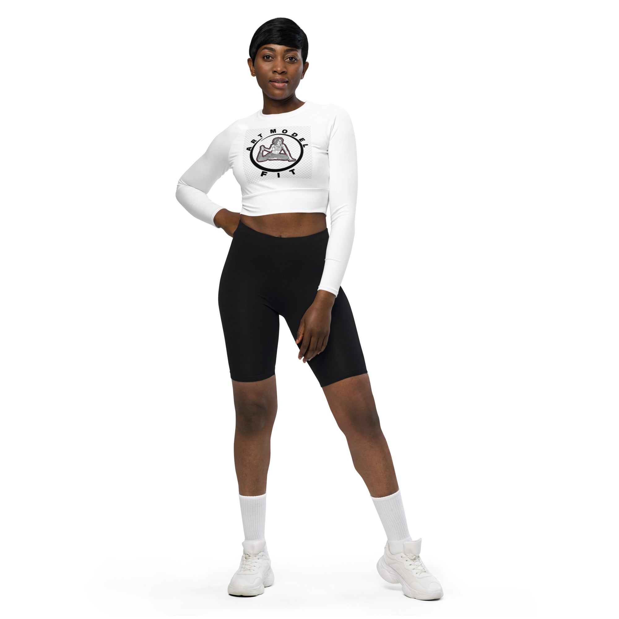 Art Model Fit long-sleeve crop top