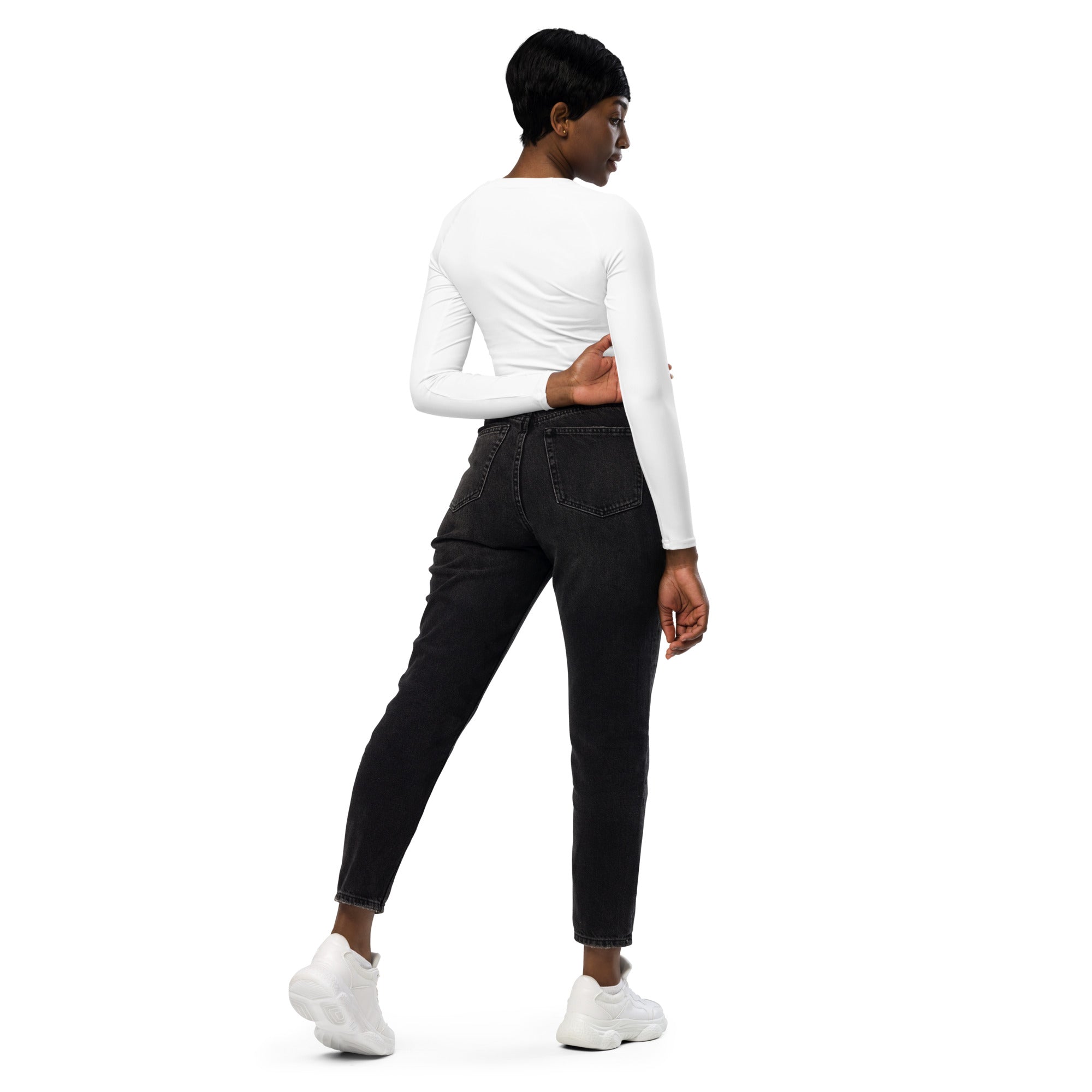 Art Model Fit long-sleeve crop top